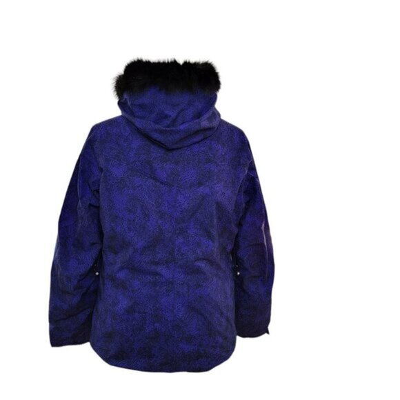 Sunice Jacket Womens 10 Purple Black Winter Parka Snowboard Ski Fox Fur … - Picture 3 of 13